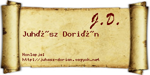 Juhász Dorián névjegykártya